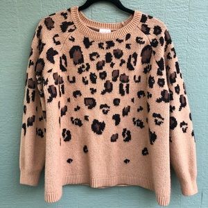 Cheetah Print Maternity Sweater